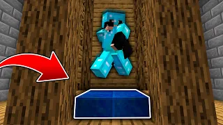 HICE una TRAMPA con AGUA FALSA en Minecraft 💦