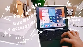 ipad 9th gen unboxing in 2022  + accessories (goodojodoq) ♡ 64 gb space gray (aesthetic)