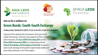 Green Bonds South-South Exchange: Lessons from Asia and Africa