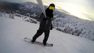 Snowboarding at Sasquatch Mountain | Jan 2021 [4K]