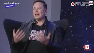 Гений Илон Маск, интервью на премии Axel Springer 2020