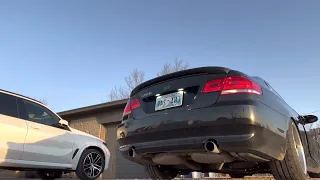 335i VRSF downpipes stock exhaust