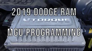 2019 Dodge RAM eTorque MGU Programming