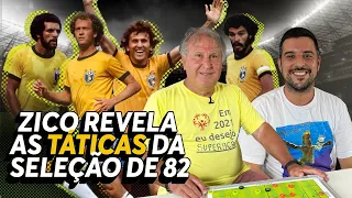 A seleção brasileira que encantou Guardiola!! Zico ensina as táticas da Copa de 82