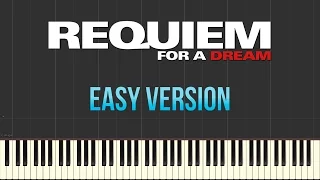 Clint Mansell - Requiem For a Dream [Easy Version] (Piano Tutorial Synthesia)