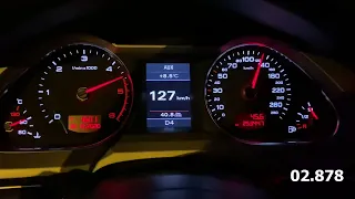 Audi A6 C6 3.0 TDI 290ps 0-100, 100-200 acceleration