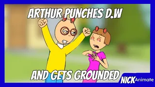 Arthur Punches D.W and Gets Grounded (Parody)