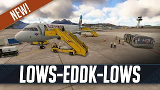 MSFS LIVE | *NEW* RDPresets Salzburg (LOWS) | Real World Eurowings OPS | Fenix A320 | Frame Gen Mod