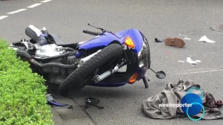 Motorrad gegen PKW  - Unfall in Heinsberg