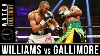 Williams vs Gallimore Full Fight: April 7, 2018 - PBC on Showtime