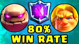 I reached League 10 easily with this GOLEM deck🦾|Clash royale