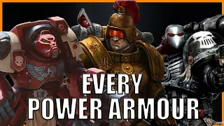 Every Single Power Armour Type EXPLAINED By An Australian | Warhammer 40k Lore