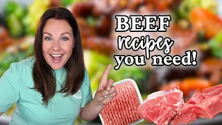 4 DELICIOUS BEEF  recipes YOU will WANT on repeat! | EASY Beef Recipes