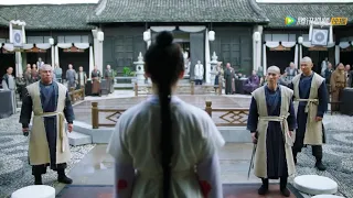 Martial arts masters look down on the girl, but she defeats them all, dominating the arena.