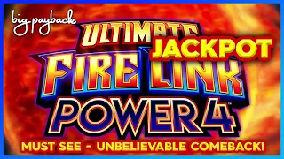 INCREDIBLE JACKPOT! Ultimate Fire Link Power 4 Slot - SUPER FIRE LINK FEATURE!