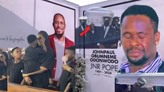 Junior Pope Burial Ceremony | Zubby Michael In Tears