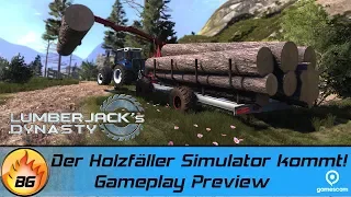 HOLZFÄLLER SIMULATOR: Auf in den Forst! | Lumberjack's Dynasty | Gameplay Preview [HD]