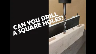 How to Drill a Square Hole. AXMINSTER  Mortiser