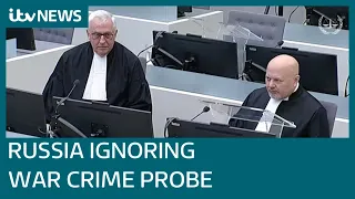 'Russia not responding to International Criminal Court amid war crimes investigation' | ITV News
