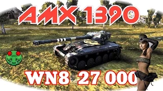 27 000 WN8 за бой на АМХ 1390 | ЛТ рулят