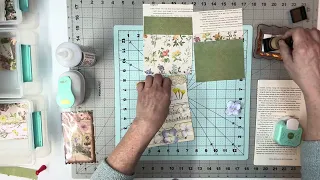Book page pockets for wildflower journal