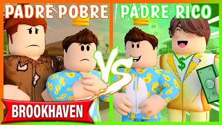 PADRE POBRE VS PADRE RICO en BROOKHAVEN - Roblox YoSoyLoki