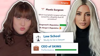 RECREATING KIM KARDASHIAN'S CAREER IN BITLIFE! *SKIMS CEO TO LAWYER*