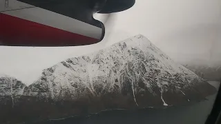 Ravn Alaska Dash 8-100 Landing in Dutch Harbor