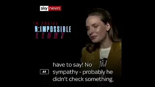 Tom Cruise scares Rebecca Ferguson in interview