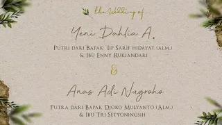 UNDANGAN DIGITAL RUSTIC - WEDDING OF DAHLIA & ANAS - HARI BAHAGIA (COVER)