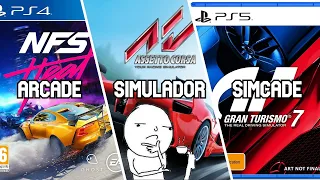 Las mayores DIFERENCIAS entre ARCADE y SIMULADOR en los videojuegos de CARRERAS