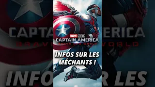 INFOS sur les MÉCHANTS dans CAPTAIN AMERICA 4 !