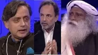 Sadhguru vs Shashi Tharoor debate. Religious violence in India 2017