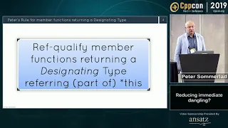 Reducing immediate dangling? - Peter Sommerlad - CppCon 2019