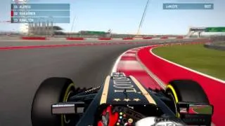 F1 2013 Kimi Raikkönen Onboard USA GamePlay (pc)