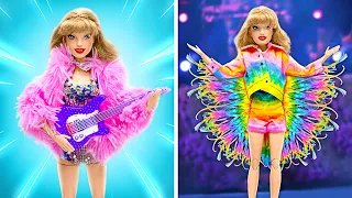 Let’s Do Makeover From Ordinary Doll Into Stunning Taylor Swift Looks 🎤💃