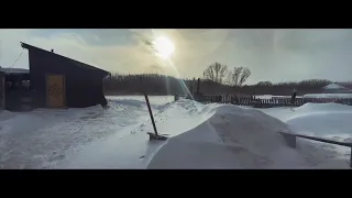 Siberian winter steppe