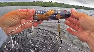 Lake Vermilion Musky - STUPID Broom Handle Lure Saves Trip!!