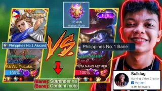 YUZUKE VS BULLDOG! | Top Global Alucard Vs Famous Pro Player Content Creator! | Who Will Win?! 🔥