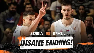 INSANE ENDING!/Serbia Vs Brazil 4th Quarter highlights/FIBA WC 2023/