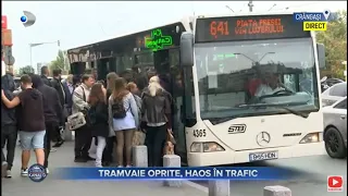 Stirile Kanal D (03.10.2022) - Tramvaie oprite, haos in trafic | Editie de dimineata