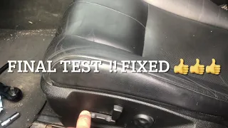 Cadillac power seat rear adjustment fix for free