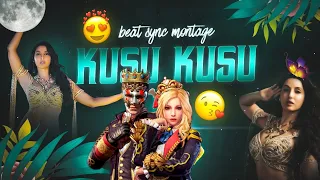 Kusu Kusu (Nora Fatehi) - Beat Sync Montage || Hindi Song Freefire Montage || Fist Montage|