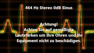 464 Hz Sinus Sound Test 0dB Stereo Beeper Wave Sound