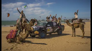 Rallye Aïcha des Gazelles 2022  arrivée à Essaouira au Maroc avec Koni