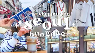 seoul vlog 🇰🇷 | shopping in hongdae 😍🛍️ | korea travel hauls