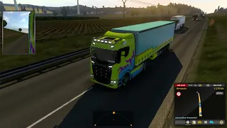 ETS2   Race at Truckers MP after speed 110km limit removed
