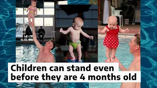 5 Months Old and Standing | Baby Swimming Classes