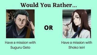 Would You Rather Jujutsu Kaisen edition Part 5