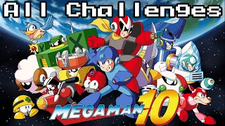 Mega Man 10 - All Challenges (PERFECT)